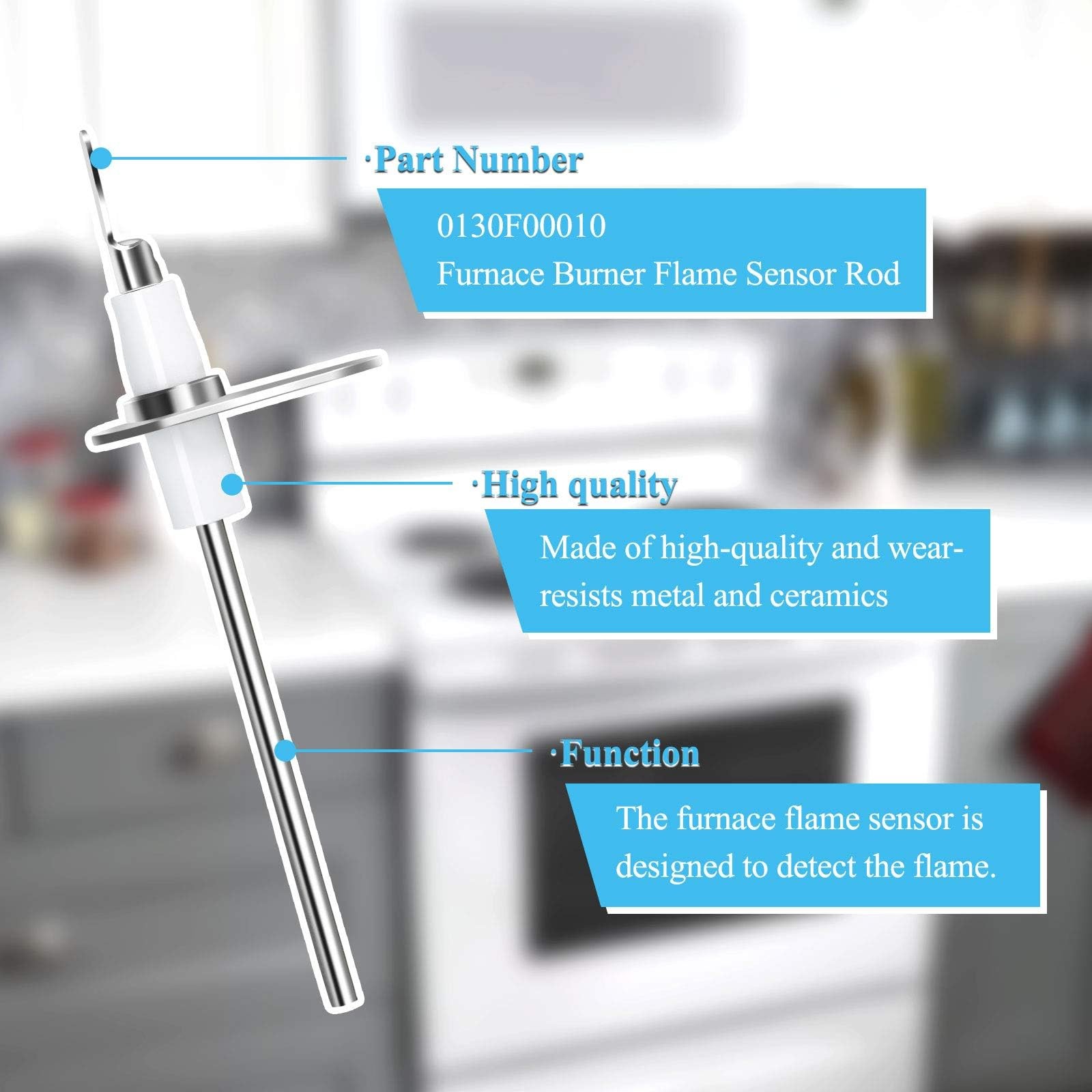 Flame Sensor Replacement Part for Goodman Furnace- Furnace Ignitor Rod