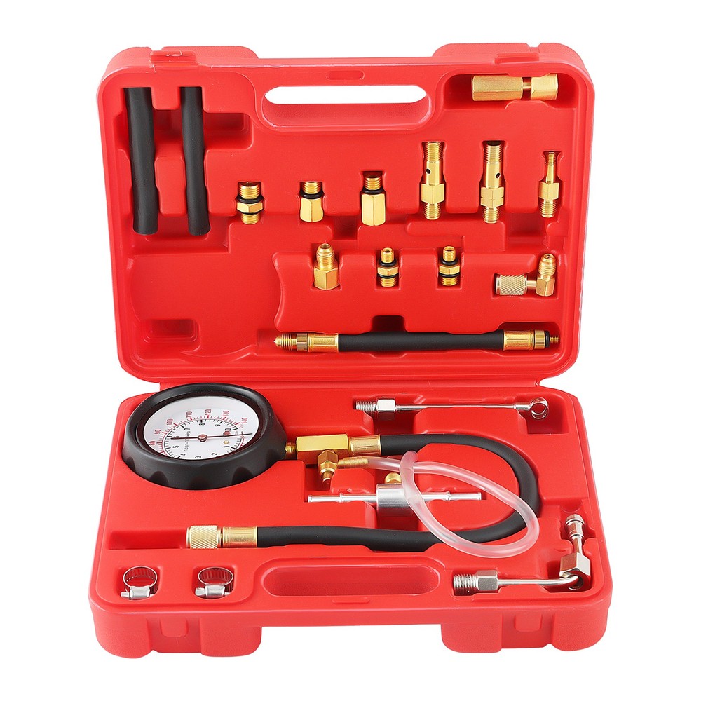 Engine Fuel Injection Pump Pressure Tester Manometer Gauge Adapter Tool Set