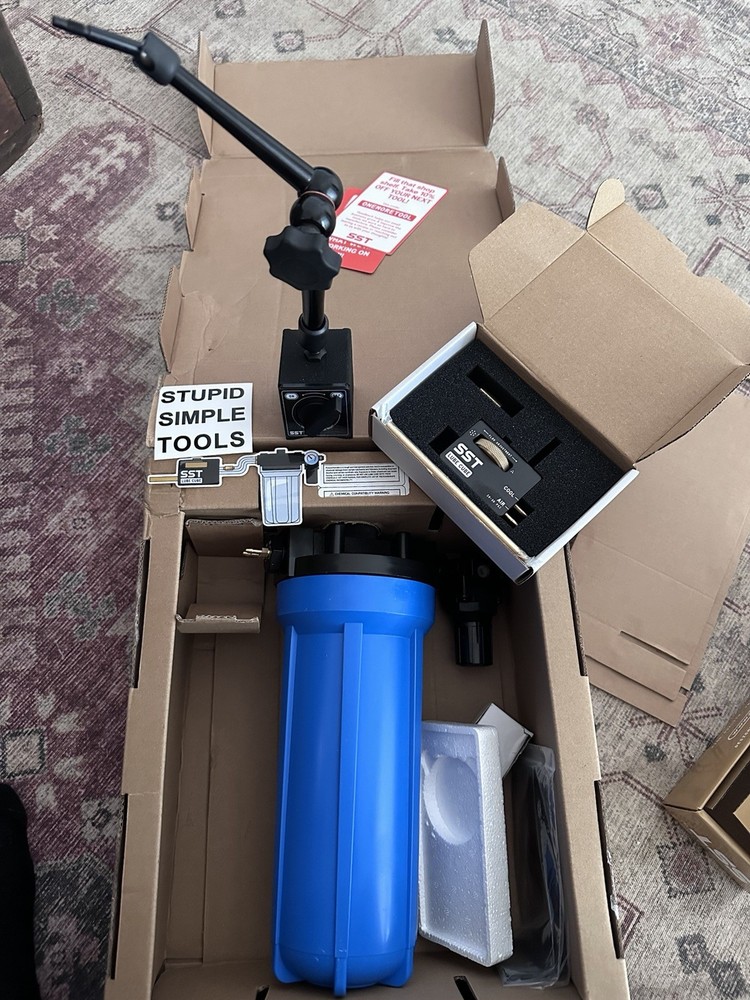 SST Lube Cube Minimum Quantity Lubrication System Flow Adjustment Pressure Gauge