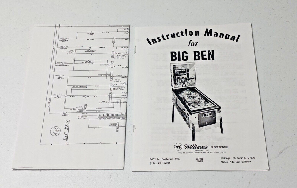 BIG BEN MANUAL & SCHEMATICS-Williams