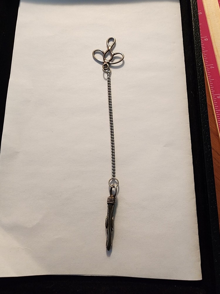 Handmade Sterling Silver Pendulum - Lotus Position (LP3)