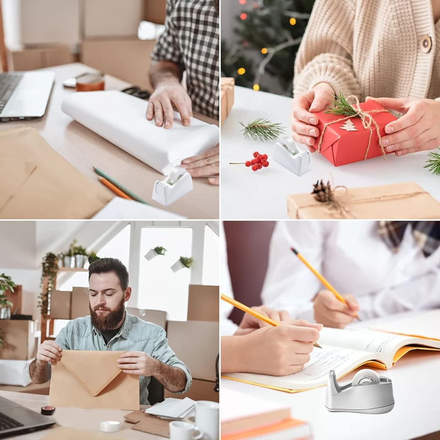 Clear Transparent Tape Rolls 3/4" x 1000" Dispenser Refill 16 Tape Rolls Scotch.