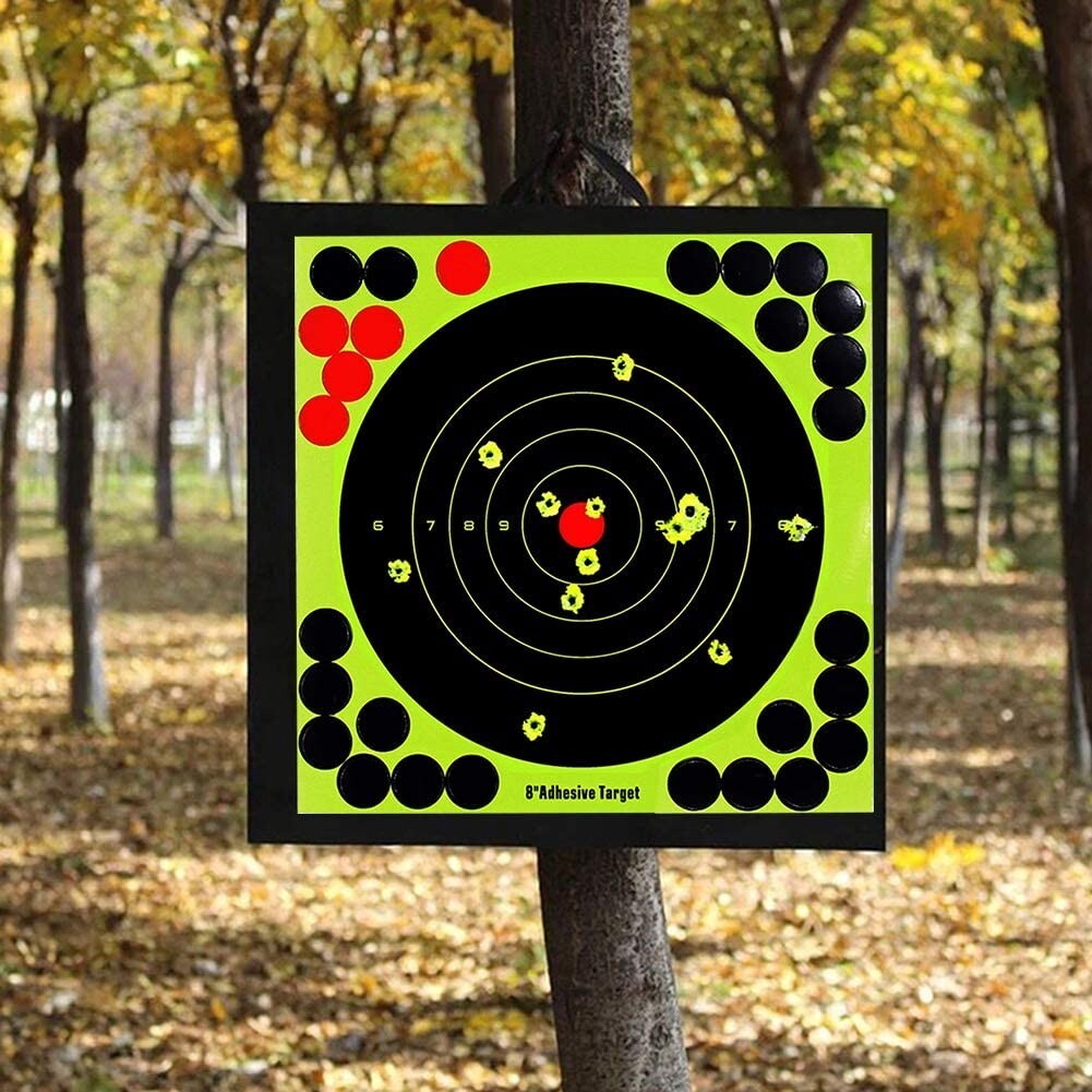 100x8" Shooting Target Rifle Gun Adhesive Stick Splatter Reactive Practice Range
