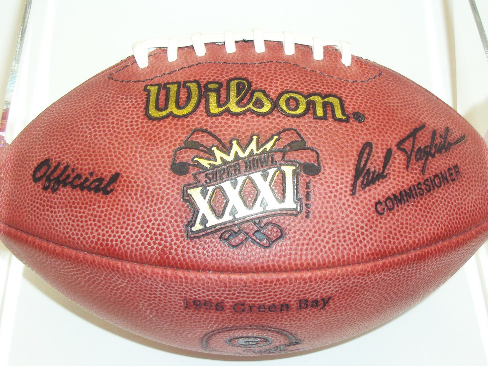 Green Bay Packers Serial Numbered Superbowl XXXI "Player" Game Ball 1 of a Kind