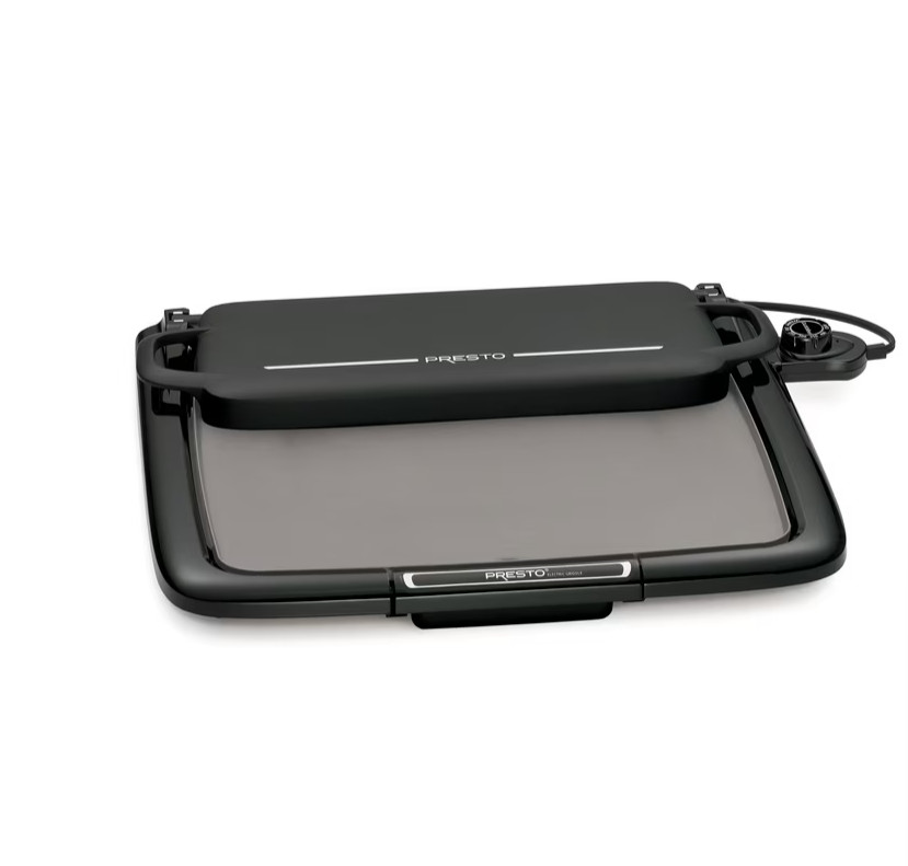 Presto Ceramic Electric Griddle/Warmer Plus, Black 07024