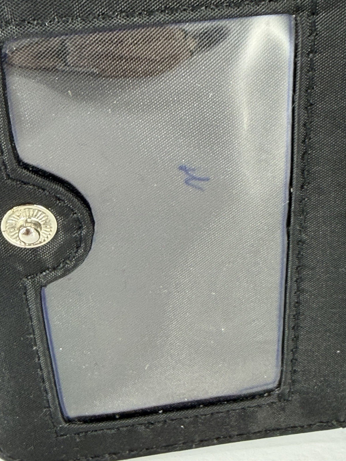 Vintage Disney Tinkerbell Small Black Cloth Wallet (see Description)