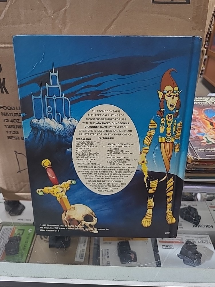 Advanced Dungeons & Dragons TSR Fiend Folio Hardcover Book