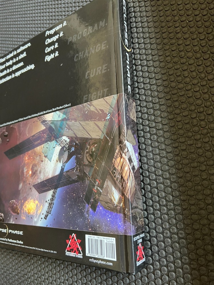 ECLIPSE PHASE Core Rulebook — 1st Edition Hardcover — Posthuman Studios — MINT