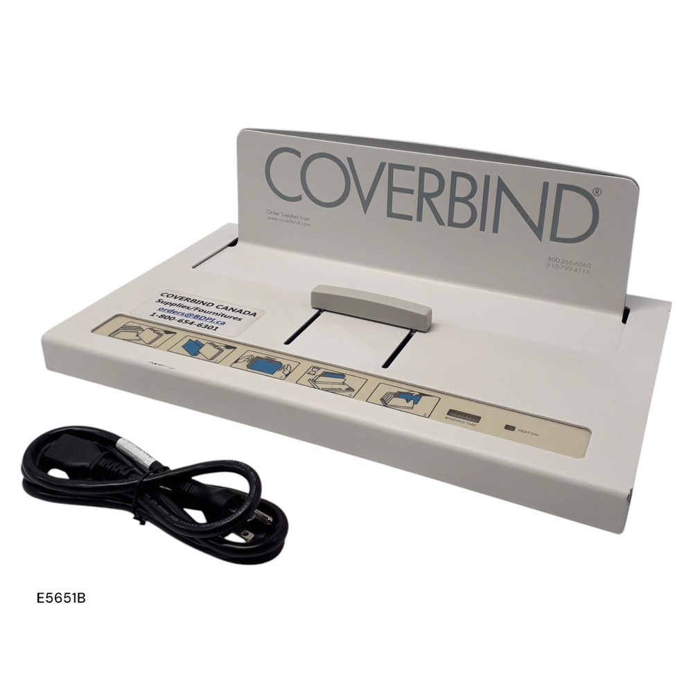 CoverBind 5000 Desktop Binding Machine w/Power Cable TESTED/WORKING E5651B