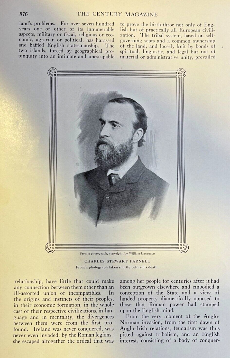 1912 Ireland Home Rule Bill Charles Stewart Parnell William O'Brien John Dillon