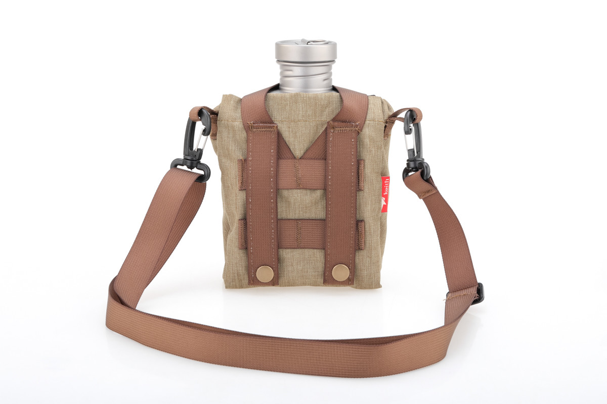 Keith Titanium Ti3060 Canteen Mess Kit - New Ultralight Carrying Pouch