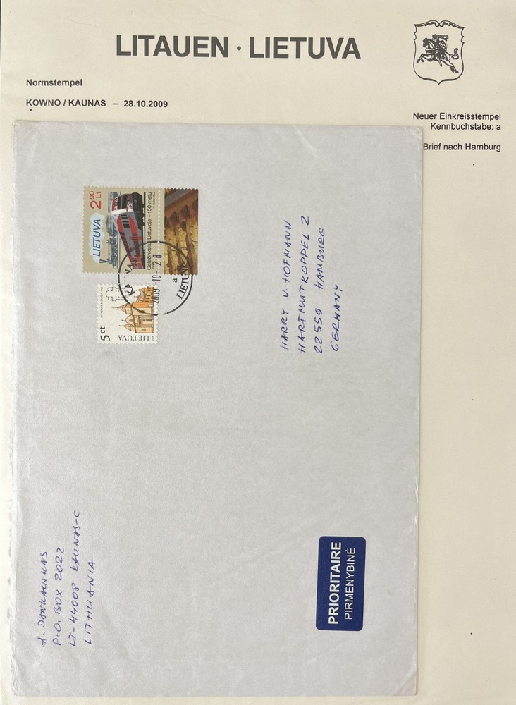 LITHUANIA 1990s/2009 Covers FDC x 19 Incl. Triangulars LA291