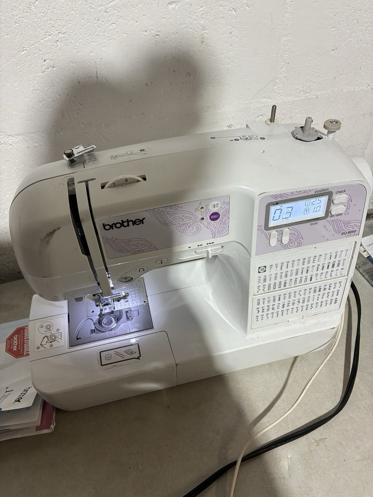 Brother White Computerized Project Runway Sewing Machine LCD Display With Manual