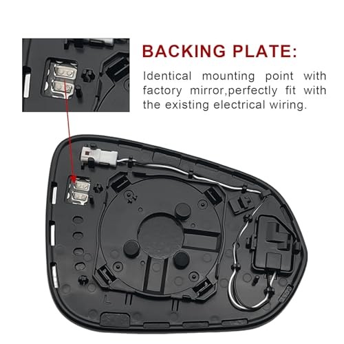 Blind Spot Detection Driver Side Mirror Replacement for Left (Driver Side)