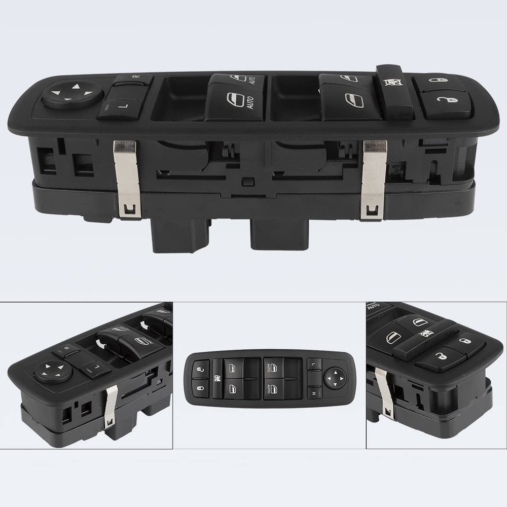 Master Power Window Switch Front Left Driver Side Fits 4602863AD/AB/AC, Black