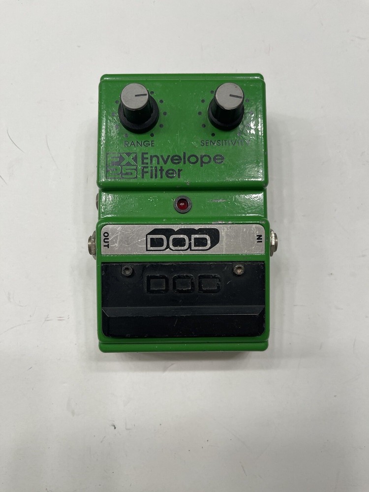 DOD Digitech FX25 Envelope Filter Wah Kermit Green Guitar Effect Pedal *READ*
