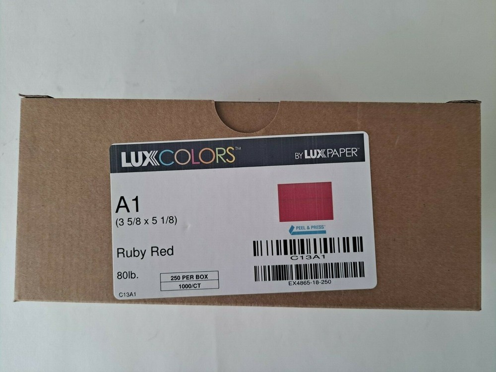 LUX A1 Invitation Envelopes in Ruby Red