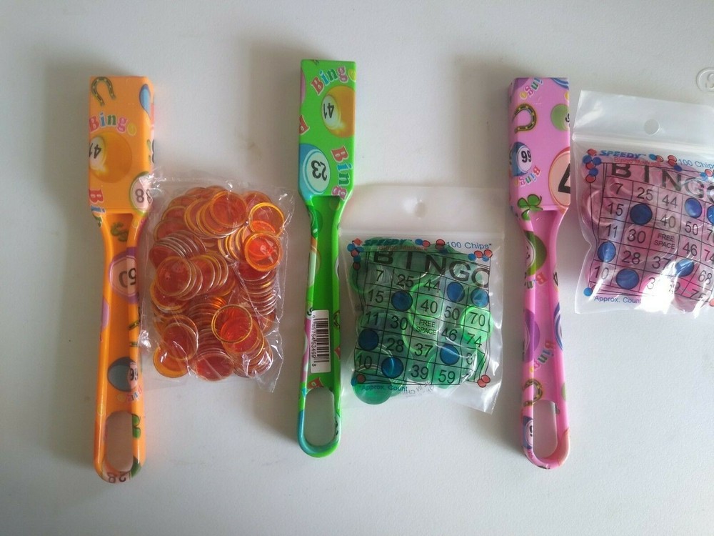 Bingo Designer Magnetic Wands Chips Sets Assorted Colors