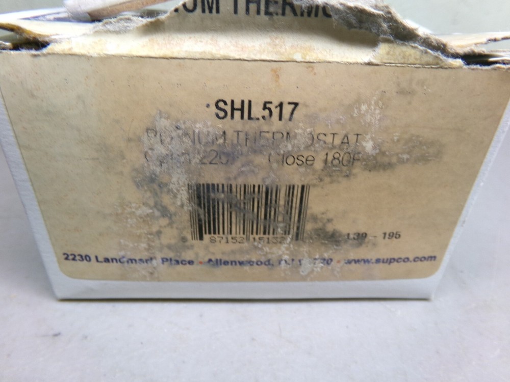 SUPCO SHL517 PLENUM THERMOSTAT