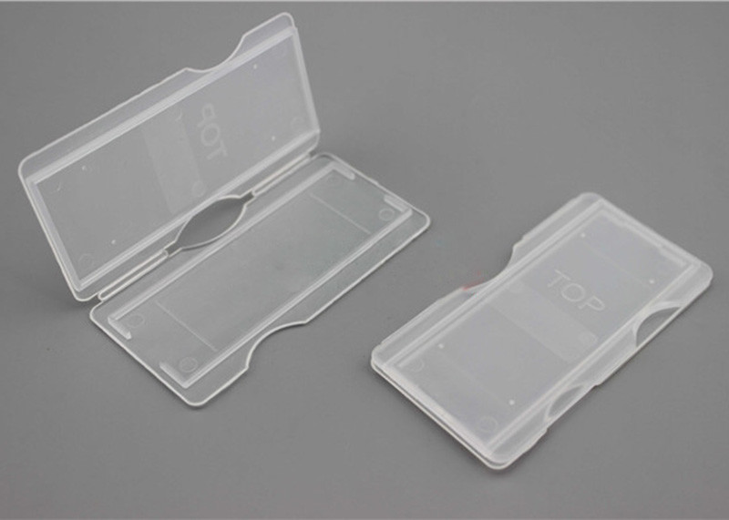10PC Portable Pocket Lab ABS Plastic Microscope Slides Holder Case Dispenser Box