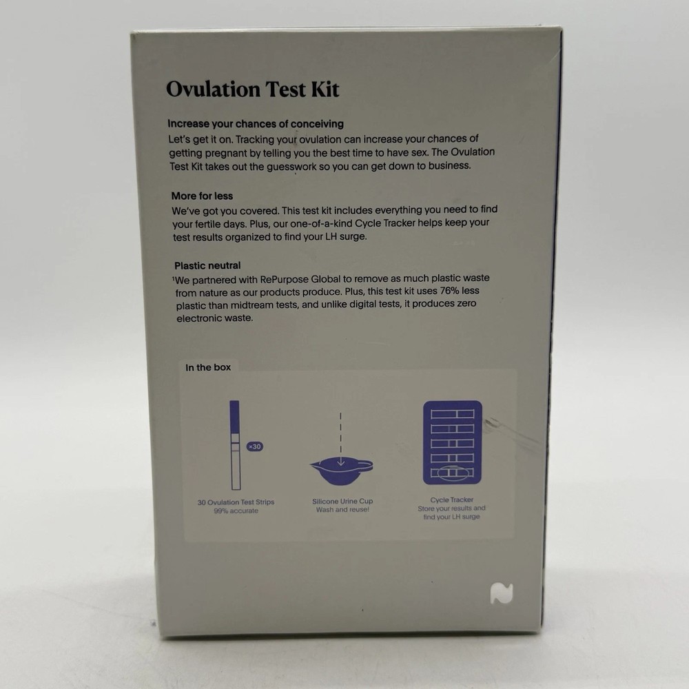 Natalist Ovulation Test Strips & Tracker Kit 30Ct With Test Cup SEALED