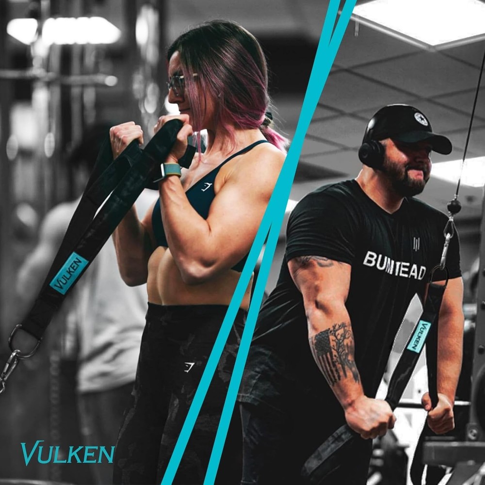 Tricep Rope Cable Attachment. Two Size in One Extra Long Pull Down Rope. Tric...