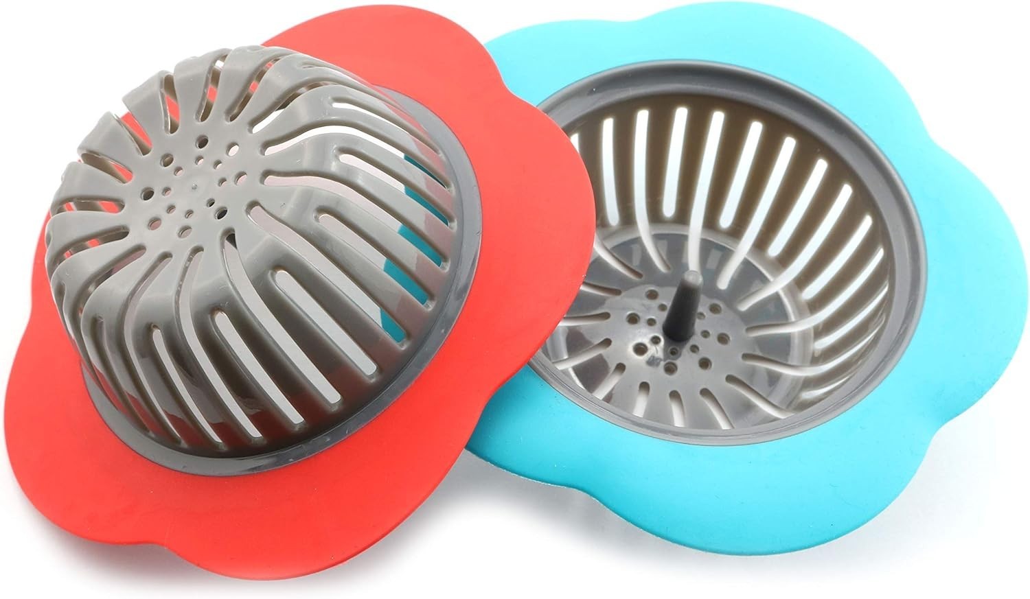 2-Pack Plastic Sink Strainer Kitchen Bathroom