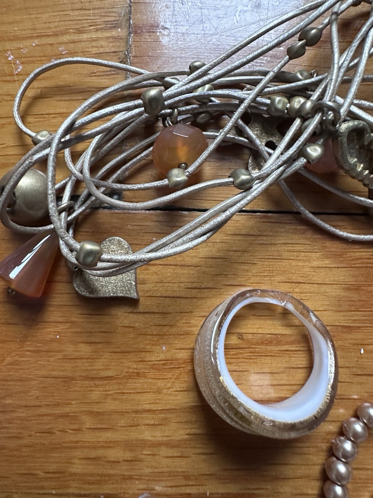 Big Estate Lot Costume Jewelry All Wearable Murano RLL Tiffany Ethnic Statement