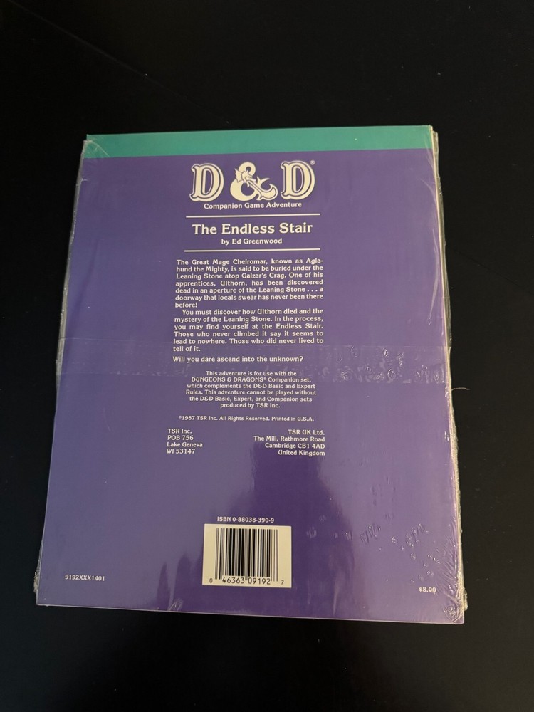 TSR Basic Dungeons & Dragons Endless Stair, The SW NIS B4