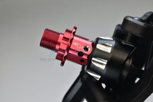 GPM Aluminum 13mm Hex Adapters for Sledge (Blue)
