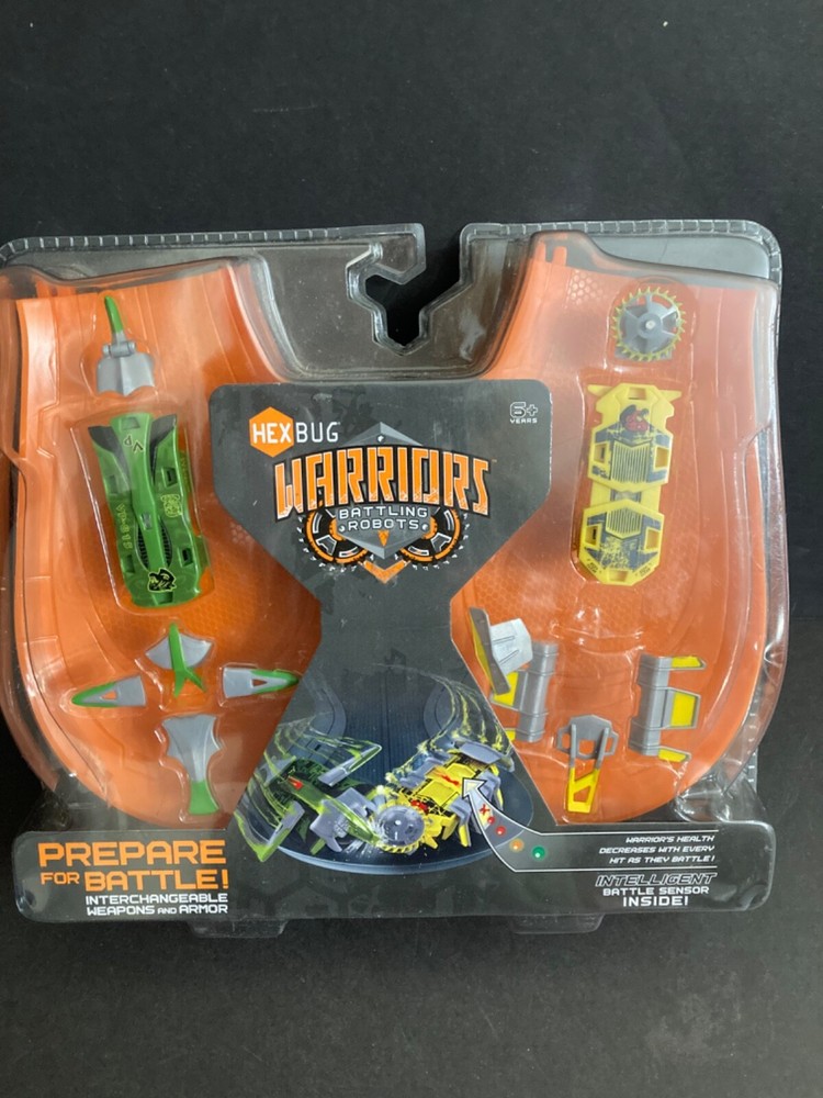 Hexbug Warrior Battling Robots NEW IN PACKAGE Green/Yellow