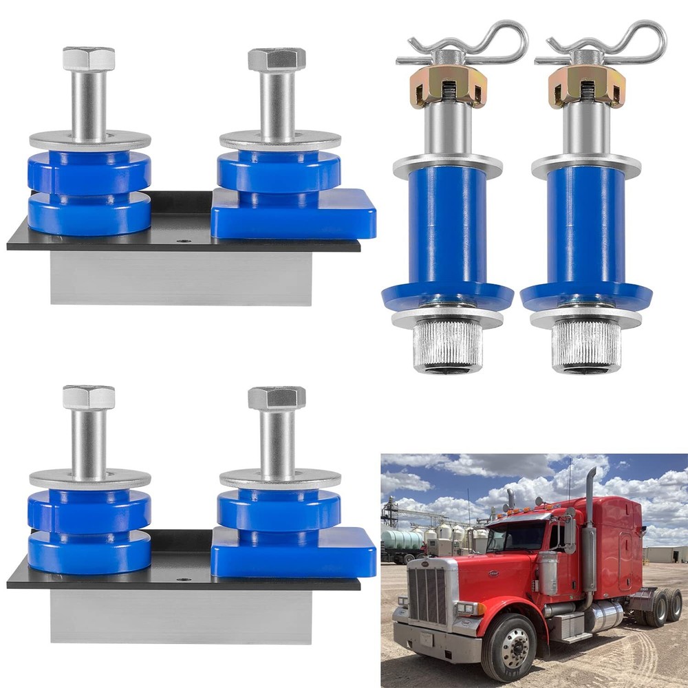 Hood Roller Bushing Kit + Engine Hood Hinge Pivot Bolt Bushing for Peterbilt 379