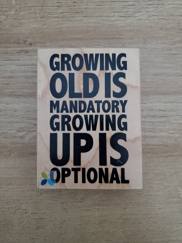 Funny Saying Wood Stamp