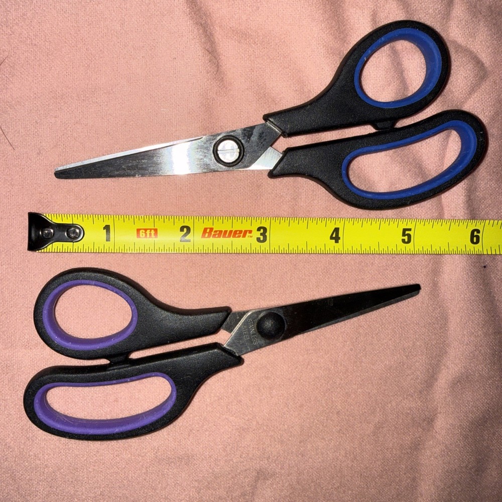 Large Assortment Of Small Scissors, Mixed Brands, 7 Pair
