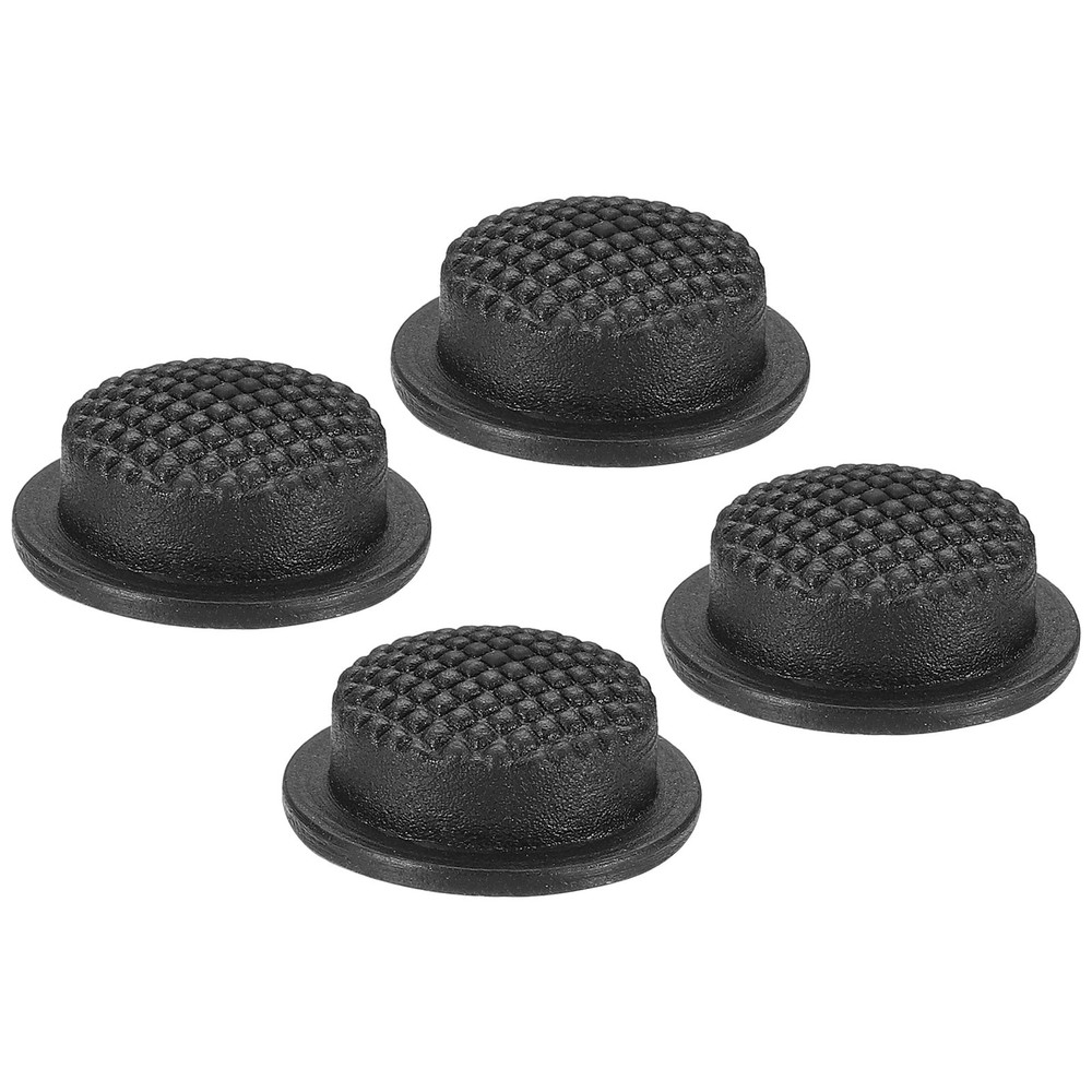 0.49" LED Flashlight Switch Cap, 4 Pcs Silicone Soft Boot Cover, Black