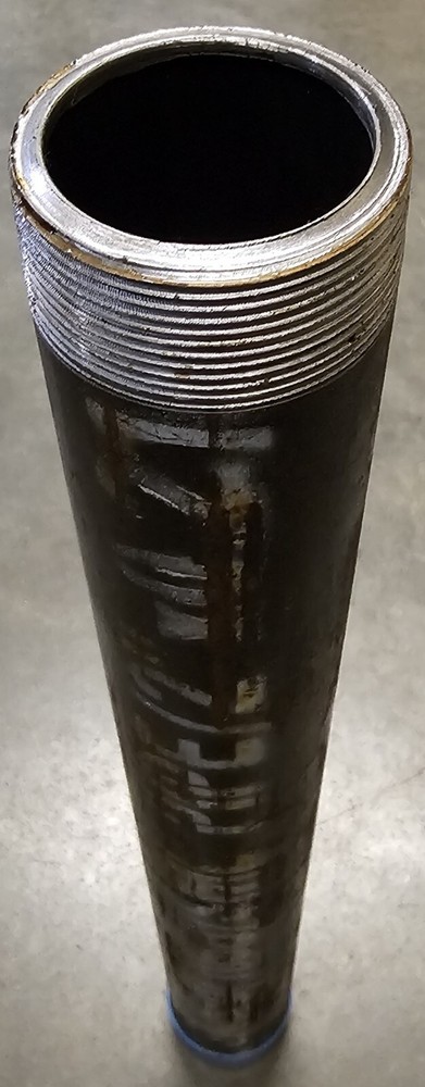 2" SCH 80 A106 BLK PIPE THREADED BOTH ENDS - NPT - 21-1/2" LONG