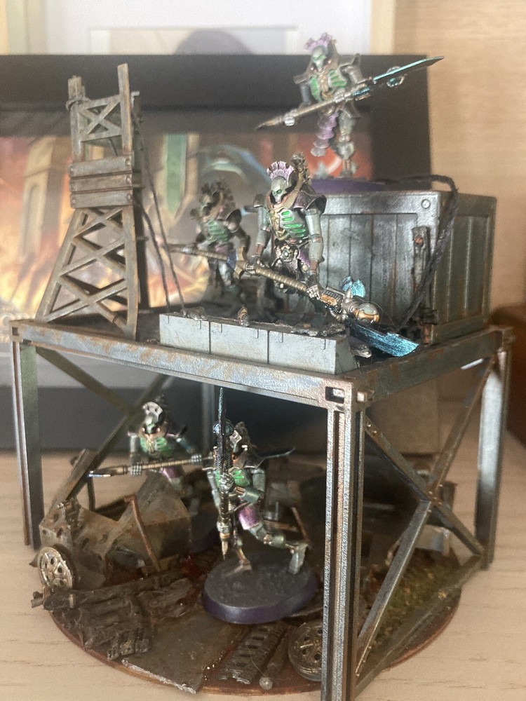 Necron Lychguards And Outpost Terrain