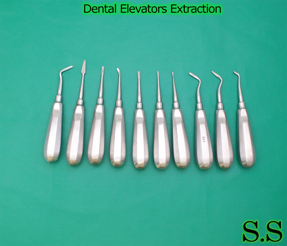 15 Dental Elevators Extraction Surgical Instruments NEW