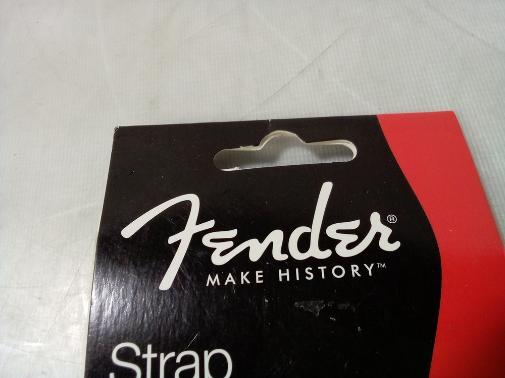 Genuine Fender Black & Red Strap Blocks Lock System (4-Pack)