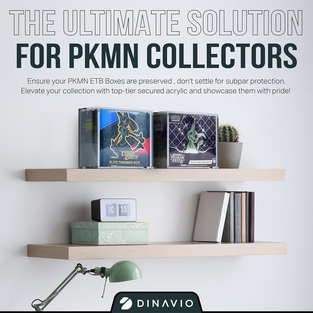 Pokemon ETB Magnetic Stackable Case Elite Trainer Box Protector Premium Quality