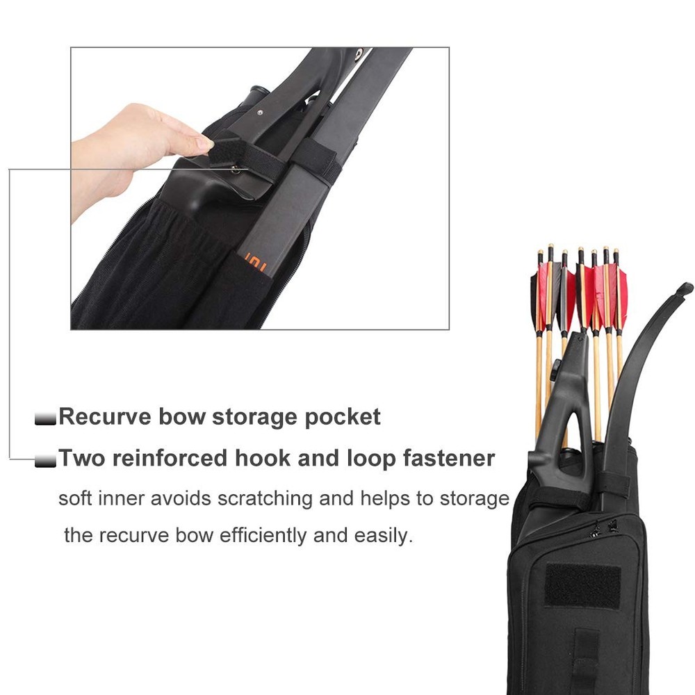 Krayney Multi-function 4-Tubes Back Arrow Quiver Shoulder Hanged Target Black