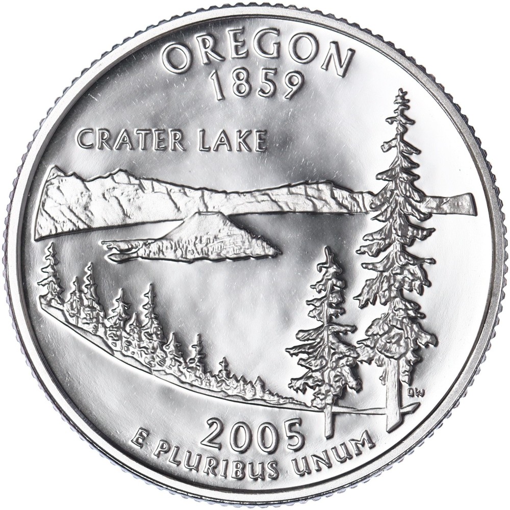 2005 S State Quarter Oregon Gem DCam Proof CN-Clad