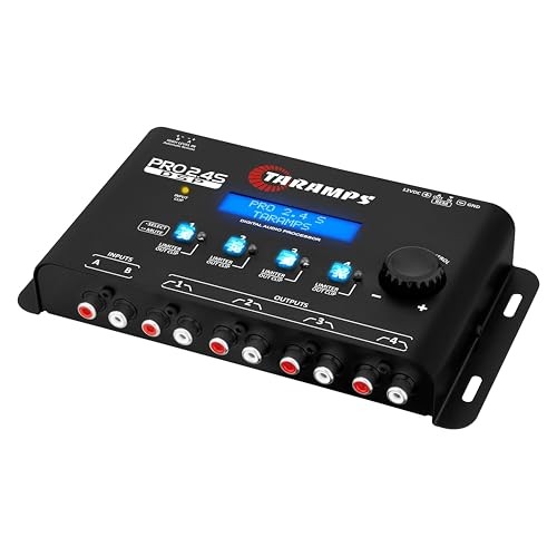 Pro 2.4S DSP Crossover full Digital Signal Processor and Equalizer with Black
