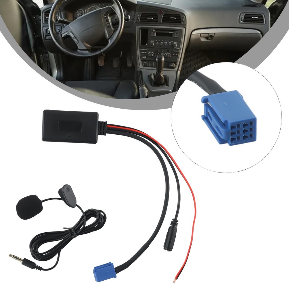 Cable Adapter Cable ABS BT5.0 Version Black Module Handsfree