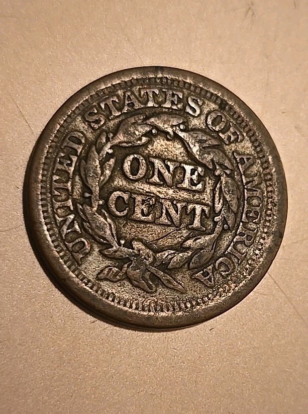 US 1852 Braided Hair Large Cent