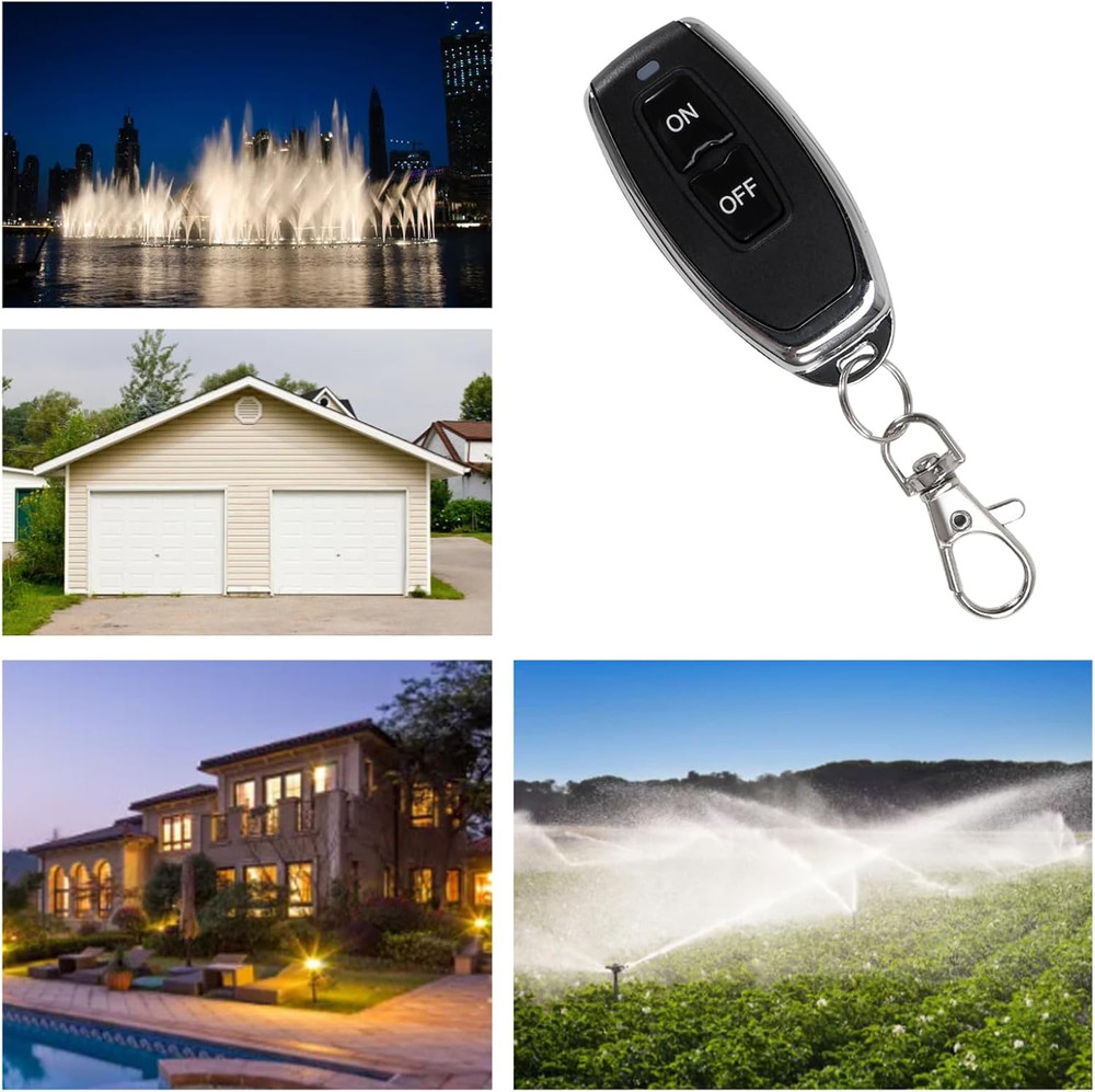 Wireless Remote Control Switch 30A Relay Switch with 328 Ft Long Range AC110V/12