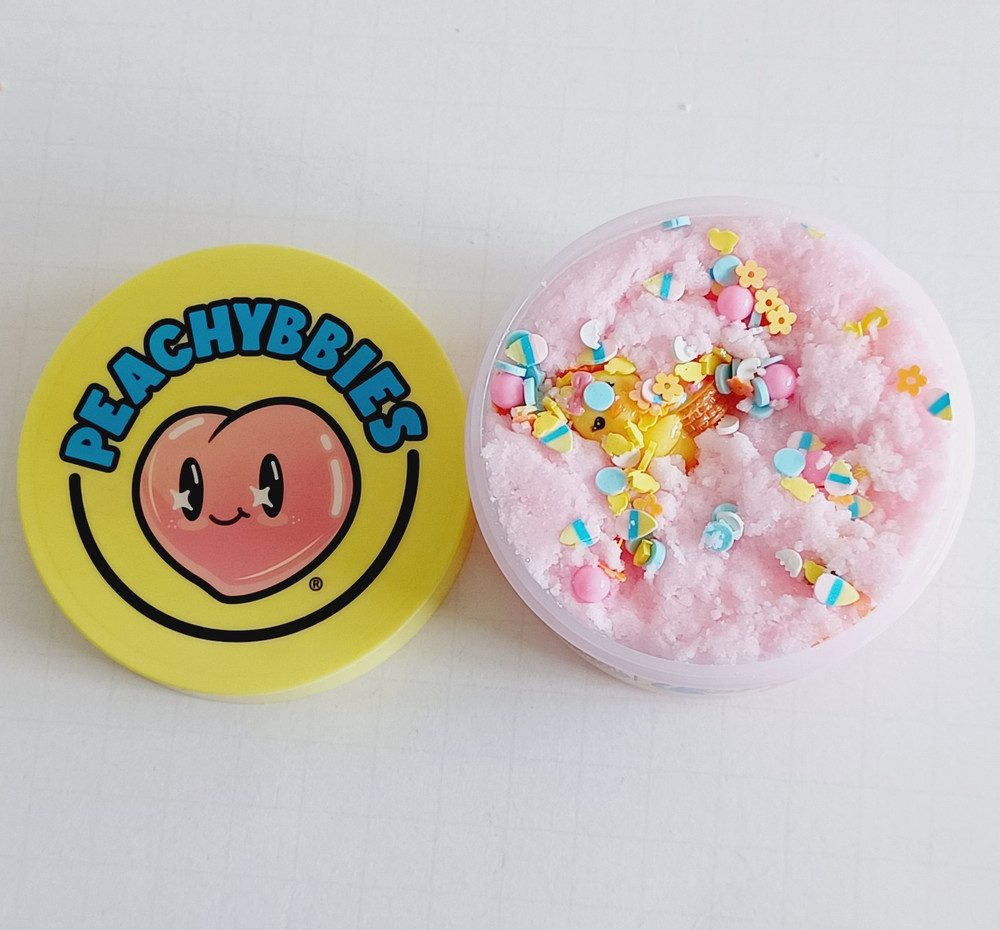 Peachybbies Easter Chick Strawberry Fluffy Soft Cloud Slime - Easter Exclusive