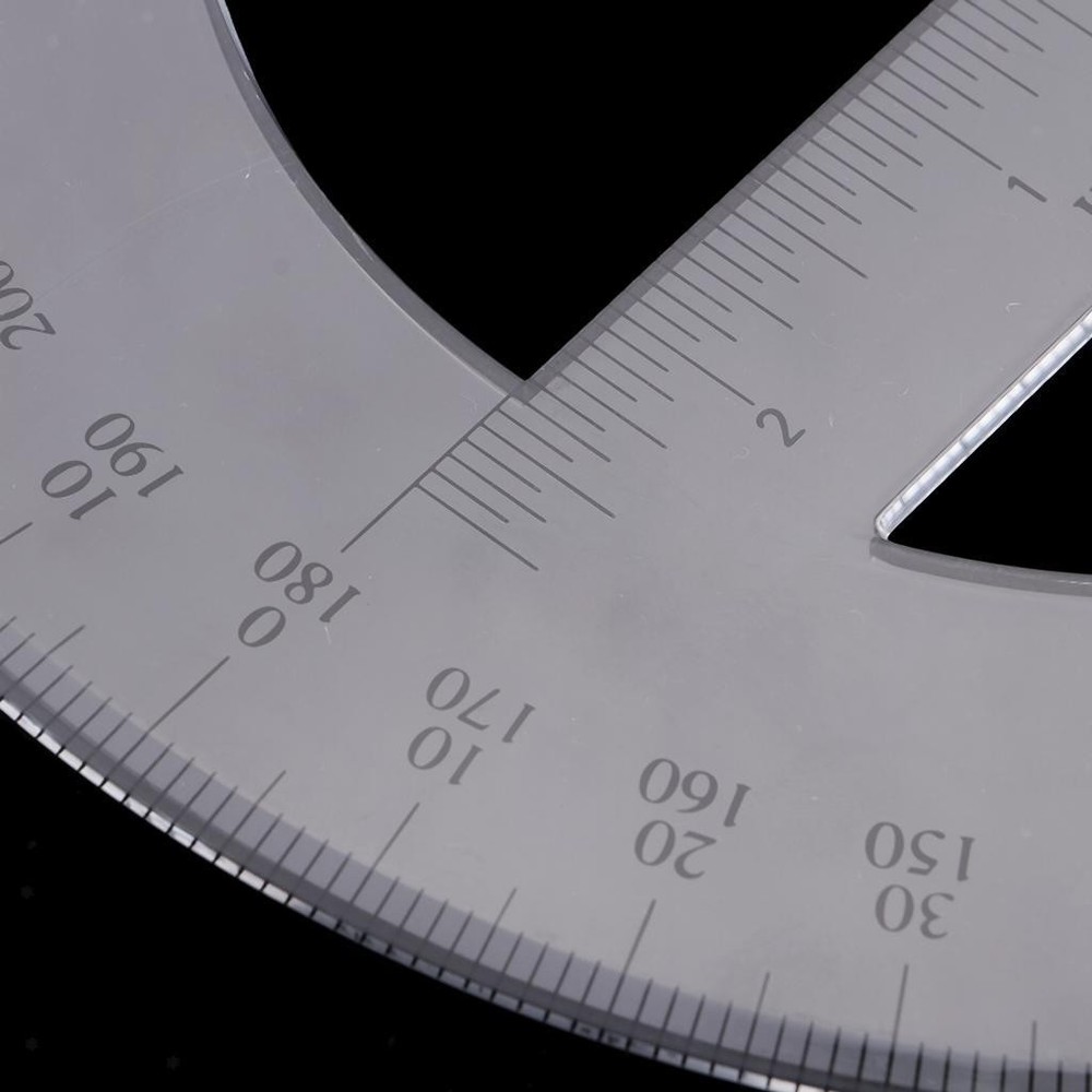 360 Degree Protractor Protractor Drawing Ruler School