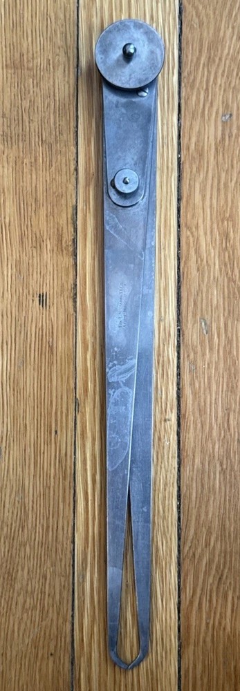 The L. S. Starrett 12” Inside/Outside Lock Joint Caliper