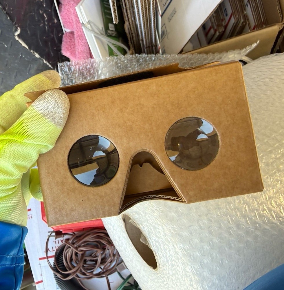 VTG Google Cardboard 3D VR Virtual Reality Headset Opened BUT Never Used